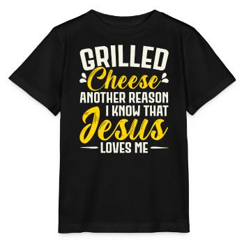 Liebe gegrillten Käse bitte Käsehersteller Käse Essen - Stanley/Stella Kinder T-Shirt MINI CREATOR  - Schwarz - Vorne - Mikhail (115cm)