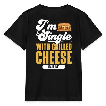 Liebe gegrillten Käse bitte Käsehersteller Käse Essen - Stanley/Stella Kinder T-Shirt MINI CREATOR  - Schwarz - Vorne - Mikhail (115cm)