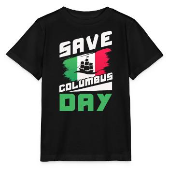 Christopher Columbus Italian American Columbus Day - Stanley/Stella MINI CREATOR Kids’ T-Shirt - black - Front - Mikhail (115cm)