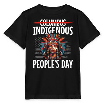 Journée des Amérindiens autochtones - T-shirt bio MINI CREATOR Stanley/Stella Enfant - noir - Devant - Mikhail (115cm)