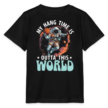 Astronaut Basketball Outerspace Basketball Player - Stanley/Stella MINI CREATOR Kids’ T-Shirt - black - Front - Mikhail (115cm)