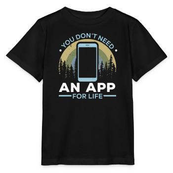 Digital Detox Mobile Phone Fasting Go Offline - T-shirt bio MINI CREATOR Stanley/Stella Enfant - noir - Devant - Mikhail (115cm)