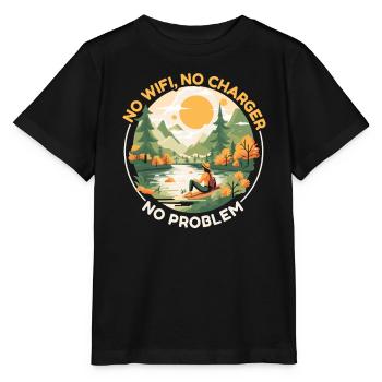 Digital Detox Mobile Phone Fasting Go Offline - T-shirt bio MINI CREATOR Stanley/Stella Enfant - noir - Devant - Mikhail (115cm)