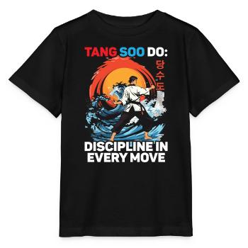 Tang Soo Do Karate Martial Arts Martial Artist - Stanley/Stella MINI CREATOR Kids’ T-Shirt - black - Front - Mikhail (115cm)