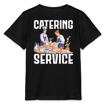 Service traiteur Traiteur Chef cuisinier Serveur - T-shirt bio MINI CREATOR Stanley/Stella Enfant - noir - Devant - Mikhail (115cm)