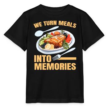 Service traiteur Traiteur Chef cuisinier Serveur - T-shirt bio MINI CREATOR Stanley/Stella Enfant - noir - Devant - Mikhail (115cm)
