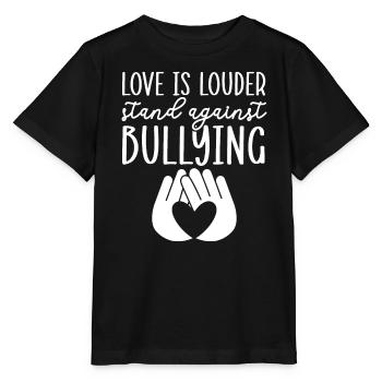 Journée de l’unité Anti Intimidation Prévention Gentillesse - T-shirt bio MINI CREATOR Stanley/Stella Enfant - noir - Devant - Mikhail (115cm)