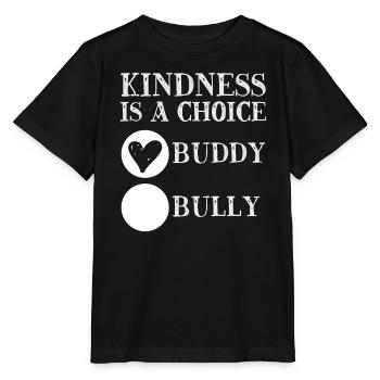 Journée de l’unité Anti Intimidation Prévention Gentillesse - T-shirt bio MINI CREATOR Stanley/Stella Enfant - noir - Devant - Mikhail (115cm)