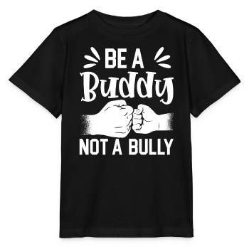 Tag der Einheit, Anti-Mobbing, Mobbing-Prävention, Freundlichkeit - Stanley/Stella Kinder T-Shirt MINI CREATOR  - Schwarz - Vorne - Mikhail (115cm)