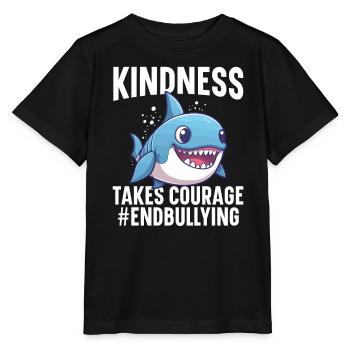 Unity Day Anti-Mobbing-Mobbing-Prävention Freundlichkeit - Stanley/Stella Kinder T-Shirt MINI CREATOR  - Schwarz - Vorne - Mikhail (115cm)