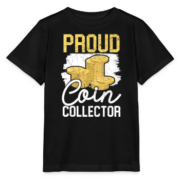Coin Collector Numismatist Coin Collecting - Stanley/Stella MINI CREATOR Kids’ T-Shirt - black - Front - Mikhail (115cm)