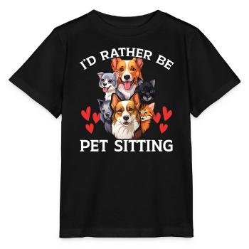 Pet Sitting Pet Lover Dog Walking Dog Sitter - Stanley/Stella MINI CREATOR Kids’ T-Shirt - black - Front - Mikhail (115cm)