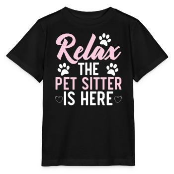 Pet Sitting Pet Lover Dog Walking Dog Sitter - Stanley/Stella MINI CREATOR Kids’ T-Shirt - black - Front - Mikhail (115cm)