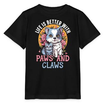 Pet Sitting Pet Lover Dog Walking Dog Sitter - Stanley/Stella MINI CREATOR Kids’ T-Shirt - black - Front - Mikhail (115cm)