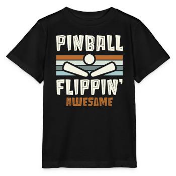Pinball Machine Arcade Game Classic Video Game - Stanley/Stella MINI CREATOR Kids’ T-Shirt - black - Front - Mikhail (115cm)