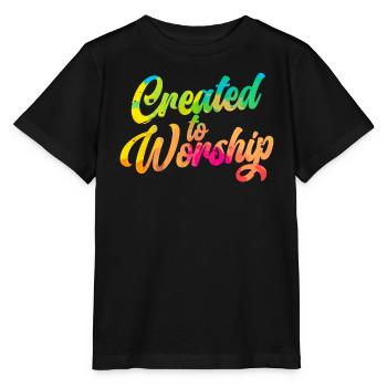 Christian Quotes Christian Believer Christianity - Stanley/Stella MINI CREATOR Kids’ T-Shirt - black - Front - Mikhail (115cm)
