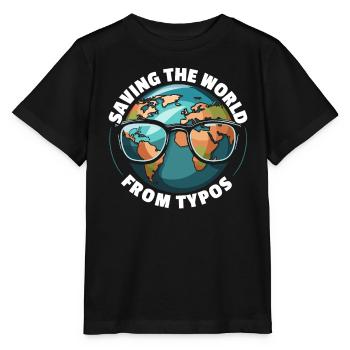 Relecture Travail d’orthographe Grammaire Relecteur - T-shirt bio MINI CREATOR Stanley/Stella Enfant - noir - Devant - Mikhail (115cm)