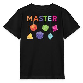 Role Playing Game Video Game Player Gamer Gaming - Stanley/Stella MINI CREATOR Kids’ T-Shirt - black - Front - Mikhail (115cm)