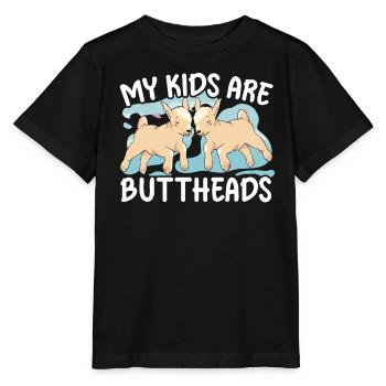 Ziegenliebhaber Kid Ranch Wolle Bauernhof Tierzucht - Stanley/Stella Kinder T-Shirt MINI CREATOR  - Schwarz - Vorne - Mikhail (115cm)