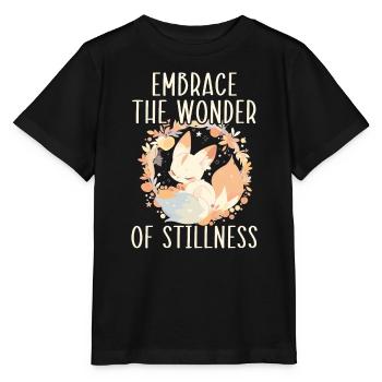 Sleeping Fox Sleepyhead Napping Sleep Fox Lover - Stanley/Stella MINI CREATOR Kids’ T-Shirt - black - Front - Mikhail (115cm)