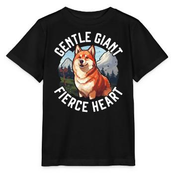 Akita Hund Liebhaber Japanische Welpenrasse Haustierbesitzer Welpe - Stanley/Stella Kinder T-Shirt MINI CREATOR  - Schwarz - Vorne - Mikhail (115cm)