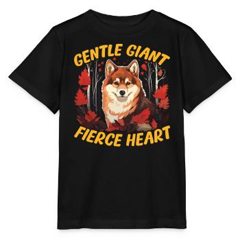 Akita Hund Liebhaber Japanische Welpenrasse Haustierbesitzer Welpe - Stanley/Stella Kinder T-Shirt MINI CREATOR  - Schwarz - Vorne - Mikhail (115cm)