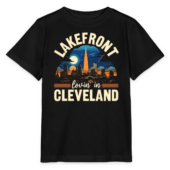 État de Cleveland, Ohio, États-Unis, États-Unis - T-shirt bio MINI CREATOR Stanley/Stella Enfant - noir - Devant - Mikhail (115cm)
