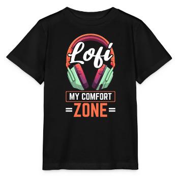 Lofi Music Lover Low Fidelity Japanese Aesthetic - Stanley/Stella MINI CREATOR Kids’ T-Shirt - black - Front - Mikhail (115cm)