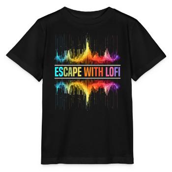 Lofi Music Lover Low Fidelity Japanese Aesthetic - Stanley/Stella MINI CREATOR Kids’ T-Shirt - black - Front - Mikhail (115cm)