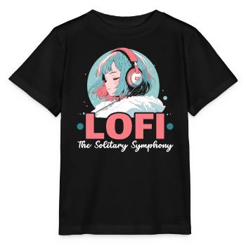 Lofi Music Lover Low Fidelity Japanische Ästhetik - Stanley/Stella Kinder T-Shirt MINI CREATOR  - Schwarz - Vorne - Mikhail (115cm)
