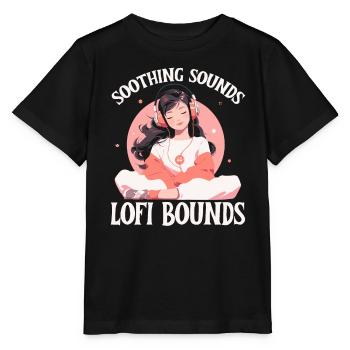 Lofi Music Lover Low Fidelity Japanische Ästhetik - Stanley/Stella Kinder T-Shirt MINI CREATOR  - Schwarz - Vorne - Mikhail (115cm)