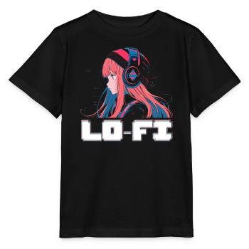 Lofi Music Lover Low Fidelity Japanese Aesthetic - Stanley/Stella MINI CREATOR Kids’ T-Shirt - black - Front - Mikhail (115cm)