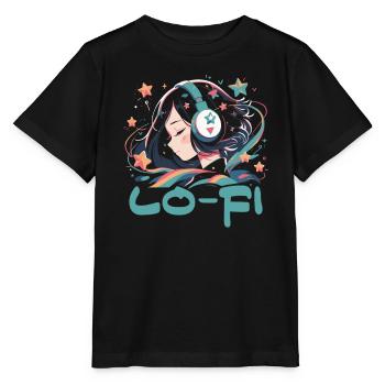 Lofi Music Lover Low Fidelity Japanische Ästhetik - Stanley/Stella Kinder T-Shirt MINI CREATOR  - Schwarz - Vorne - Mikhail (115cm)
