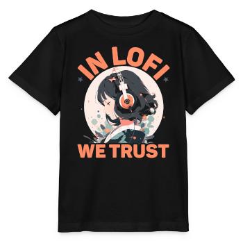 Lofi Music Lover Low Fidelity Japanese Aesthetic - Stanley/Stella MINI CREATOR Kids’ T-Shirt - black - Front - Mikhail (115cm)