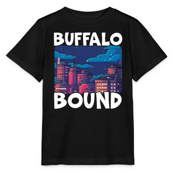 Buffalo City, New York, USA, Amerika, Vereinigte Staaten - Stanley/Stella Kinder T-Shirt MINI CREATOR  - Schwarz - Vorne - Mikhail (115cm)
