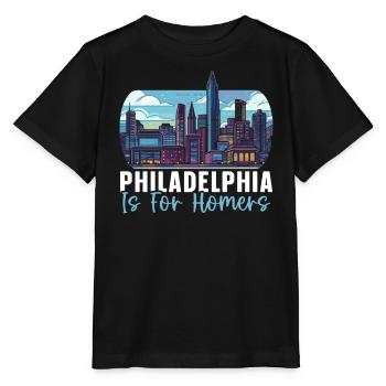 Philadelphia City Pennsylvania USA United States - Stanley/Stella MINI CREATOR Kids’ T-Shirt - black - Front - Mikhail (115cm)