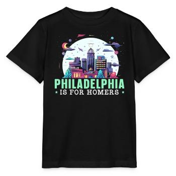 Philadelphia City Pennsylvania USA United States - Stanley/Stella MINI CREATOR Kids’ T-Shirt - black - Front - Mikhail (115cm)