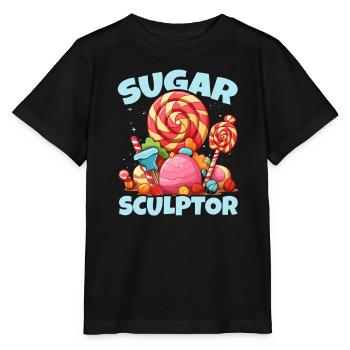 Fabrication de bonbons Fabricant de bonbons Fabrication de bonbons J’aime les bonbons - T-shirt bio MINI CREATOR Stanley/Stella Enfant - noir - Devant - Mikhail (115cm)