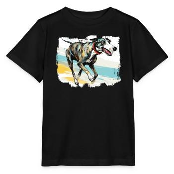 Greyhound Racing Dog Breed Race Greyhound Owner - Stanley/Stella Kinder T-Shirt MINI CREATOR  - Schwarz - Vorne - Mikhail (115cm)