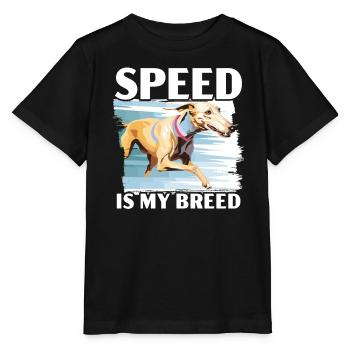 Greyhound Racing Dog Breed Race Greyhound Owner - Stanley/Stella MINI CREATOR Kids’ T-Shirt - black - Front - Mikhail (115cm)