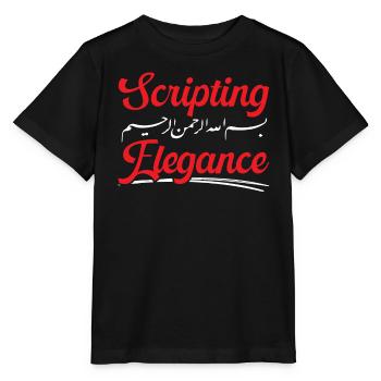 Calligraphie arabe Calligraphie écriture lettrage - T-shirt bio MINI CREATOR Stanley/Stella Enfant - noir - Devant - Mikhail (115cm)