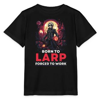 Larping Larp Larper Live-Action-Rollen-Videospiel - Stanley/Stella Kinder T-Shirt MINI CREATOR  - Schwarz - Vorne - Mikhail (115cm)