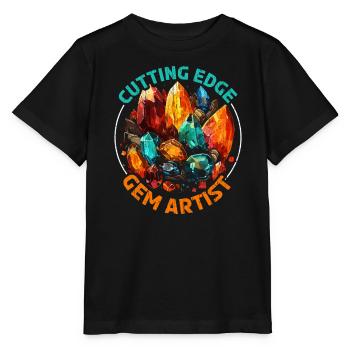 Lapidaire artiste pierres précieuses Pierre de collecte Pierre - T-shirt bio MINI CREATOR Stanley/Stella Enfant - noir - Devant - Mikhail (115cm)