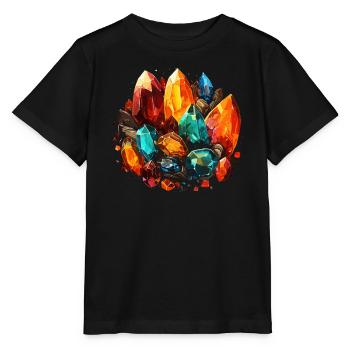 Lapidaire artiste pierres précieuses Pierre de collecte Pierre - T-shirt bio MINI CREATOR Stanley/Stella Enfant - noir - Devant - Mikhail (115cm)