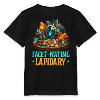 Lapidaire artiste pierres précieuses Pierre de collecte Pierre - T-shirt bio MINI CREATOR Stanley/Stella Enfant - noir - Devant - Mikhail (115cm)