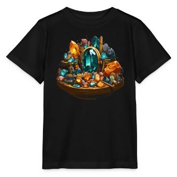 Lapidaire artiste pierres précieuses Pierre de collecte Pierre - T-shirt bio MINI CREATOR Stanley/Stella Enfant - noir - Devant - Mikhail (115cm)