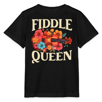 Fiddle Player Violinist Instrument Musician - Stanley/Stella MINI CREATOR Kids’ T-Shirt - black - Front - Mikhail (115cm)