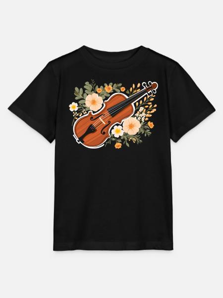Fiddle Player Geiger, Instrumentenmusiker - Stanley/Stella Kinder T-Shirt MINI CREATOR  - Schwarz