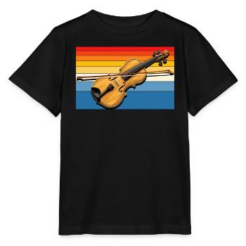 Fiddle Player Violinist Instrument Musician - Stanley/Stella MINI CREATOR Kids’ T-Shirt - black - Front - Mikhail (115cm)