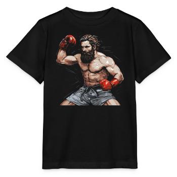 Muay Thai Boxing Martial Arts Martial Artist MMA - Stanley/Stella MINI CREATOR Kids’ T-Shirt - black - Front - Mikhail (115cm)